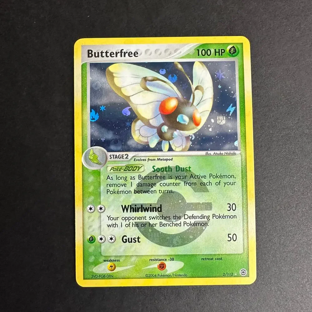 Pokemon TCG Butterfree EX FireRed LeafGreen Reverse Holo Rare NM/LP